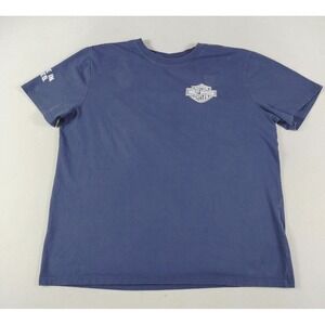 Harley-Davidson Shirt Mens XL Blue Wounded Warrior Believe In Heroes Graphic Tee